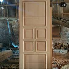 Kusen Pintu Kayu Kamper 2 160×200 cm, tebal 6 cm